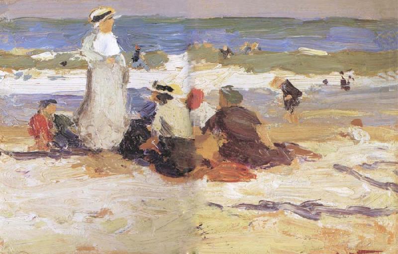 At the beach, Edward Henry Potthast Prints